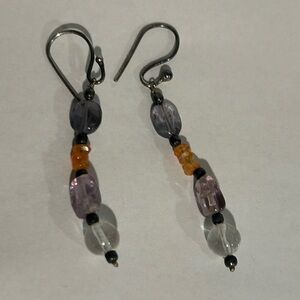Elegant Multi-Color Beaded Earrings